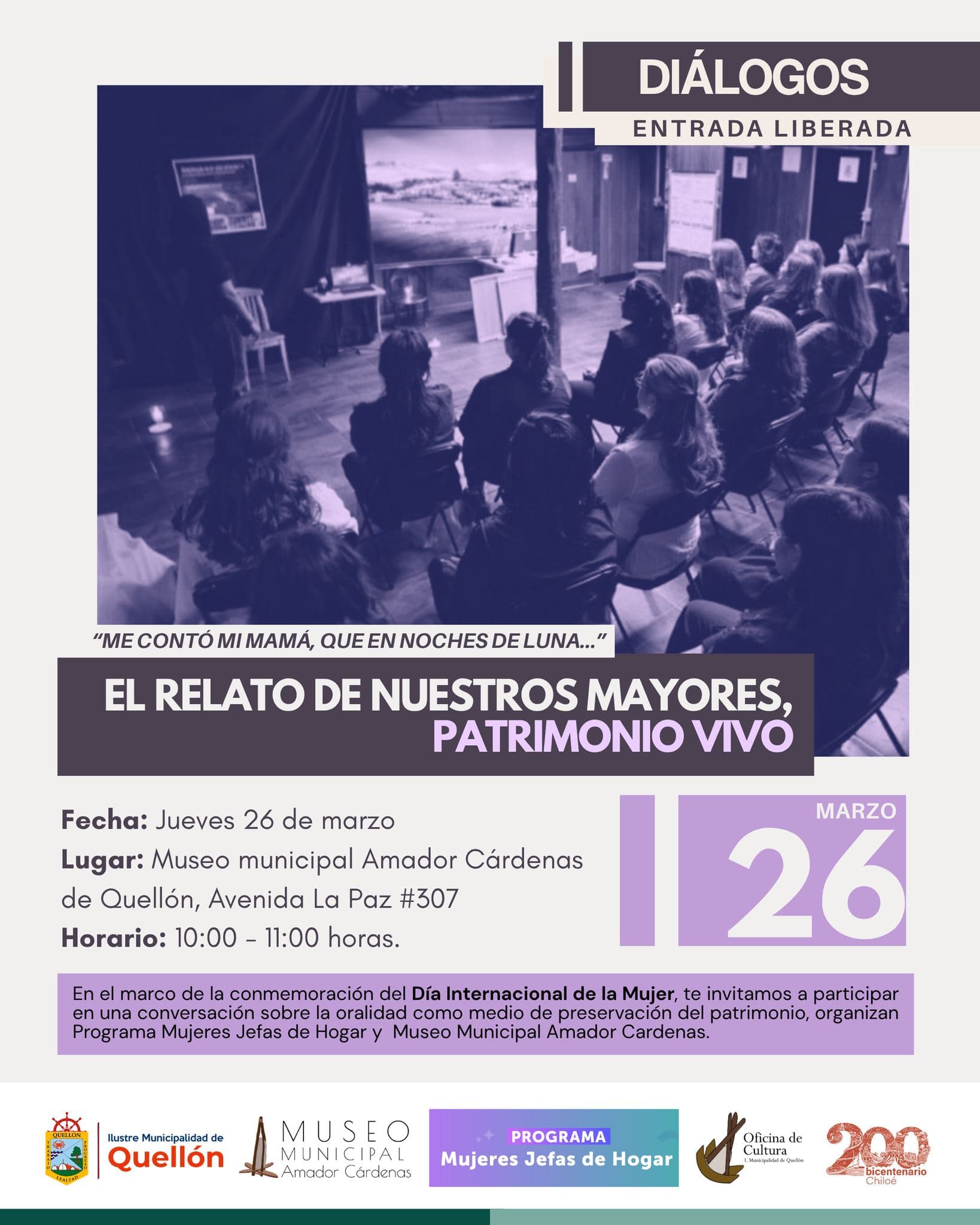 Diálogos: El Relato de Nuestros Mayores, Patrimonio Vivo