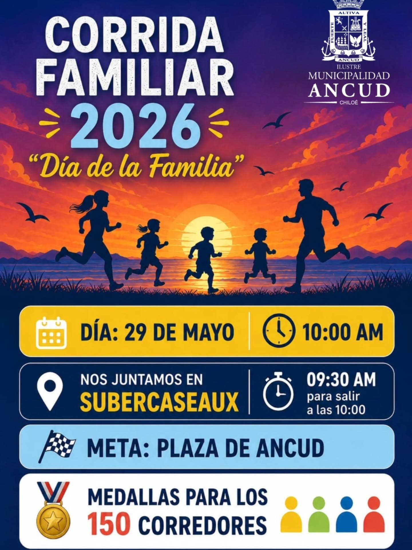 Corrida Familiar Ancud 2026 🏃♀️🏃♂️