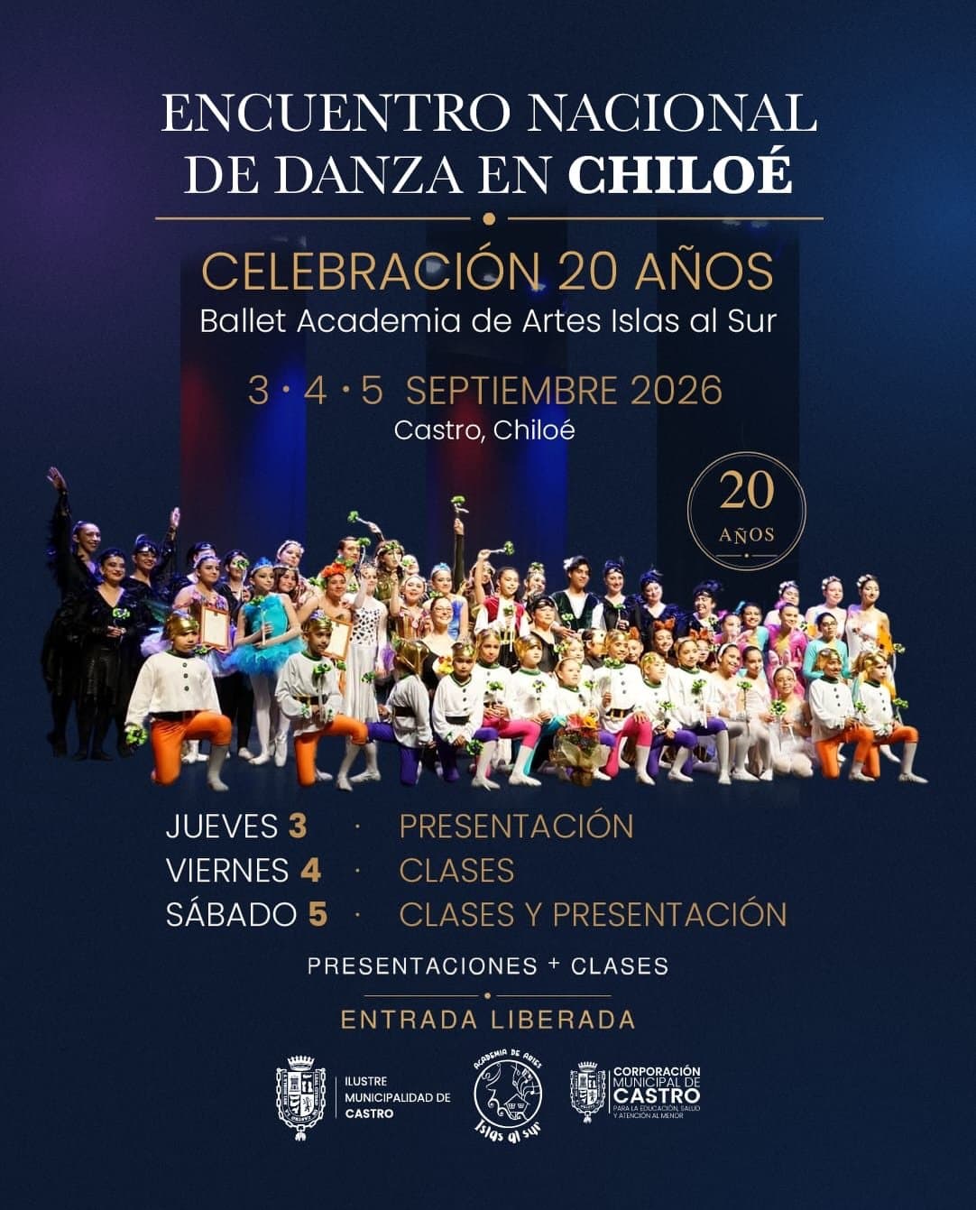 Gran Encuentro Nacional de Danza en Chiloé (cierre 20 años Islas al Sur)